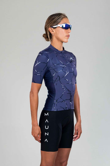 Side View of Mauna's Eldhraun Force Cycling Jersey