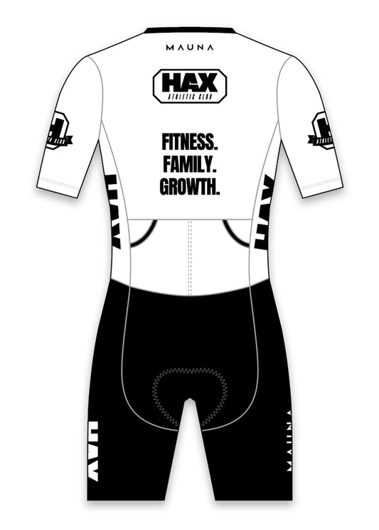 Women's Venti Force HAX Athletic Club White Trisuit + Cycling Kit