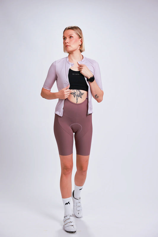 Women's Venti Force Solana Cycling Bib Shorts - Mallow